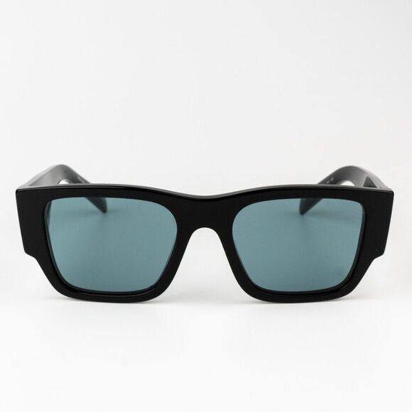 NEW Prada PR10ZSF 16K40K Black Petrol Green Square Unisex Sunglasses - Picture 4 of 11